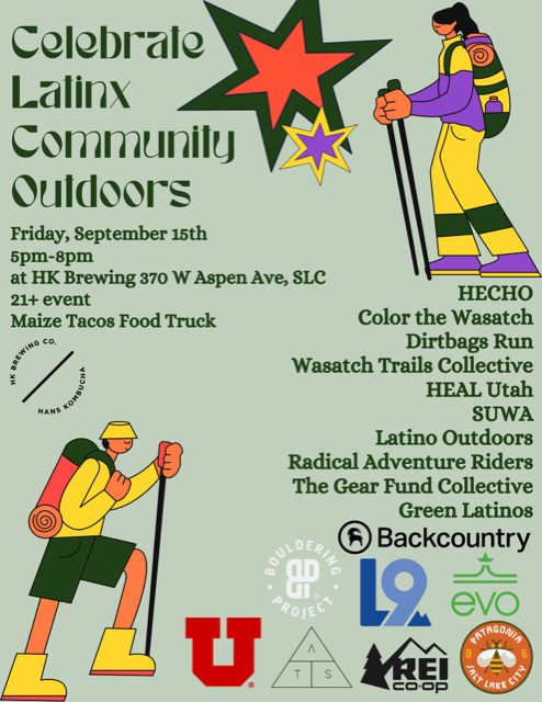 Celebrate Latinx Community Outdoors Flyer