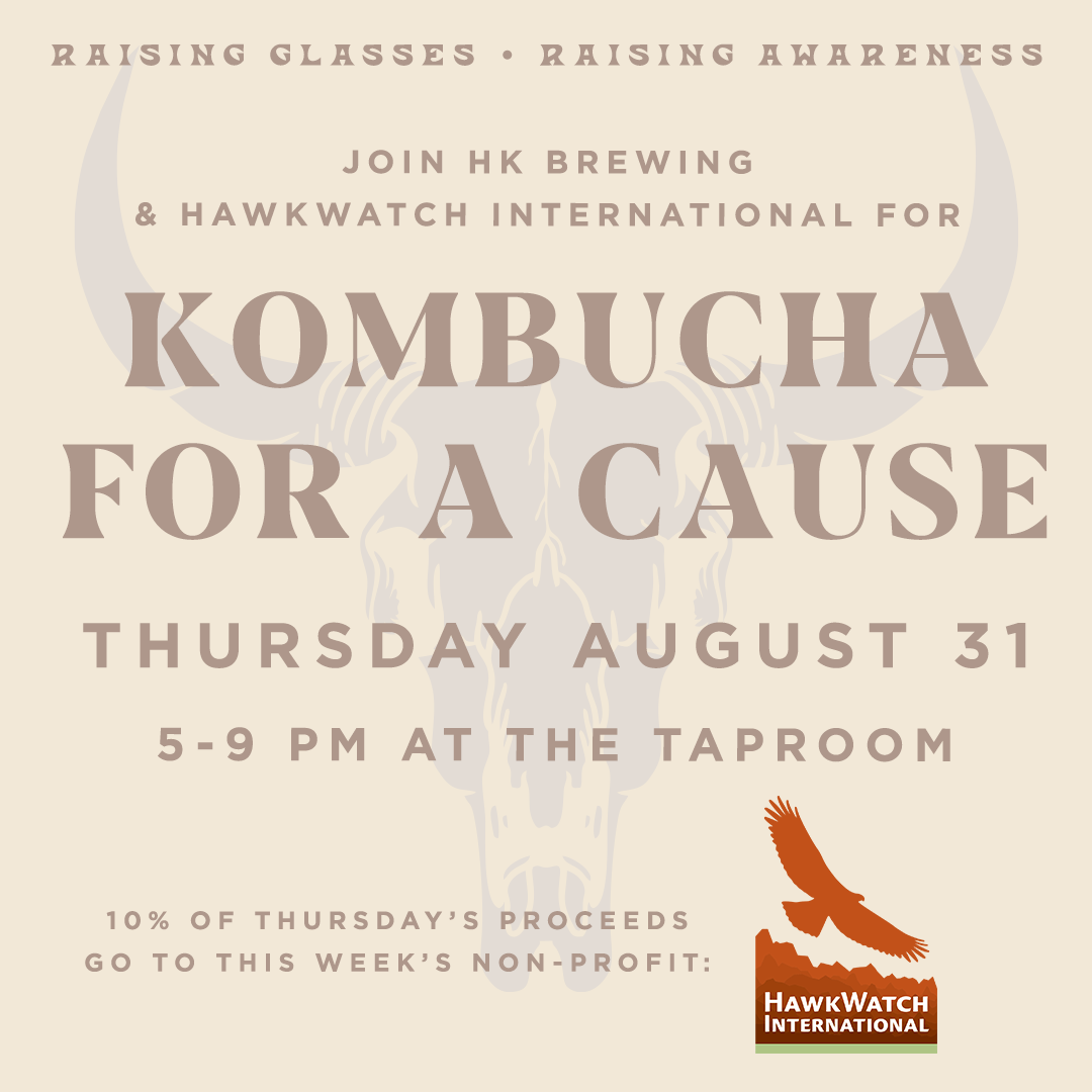 Kombucha for a Cause with Hawkwatch International