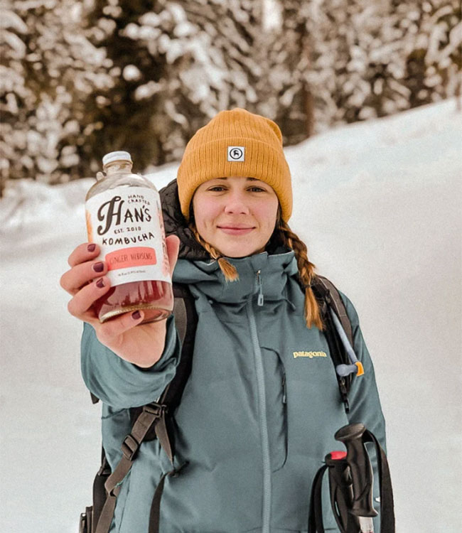 Hannah Hendrickson, Founder and Co-owner of HK Brewing Collective and Han's Kombucha