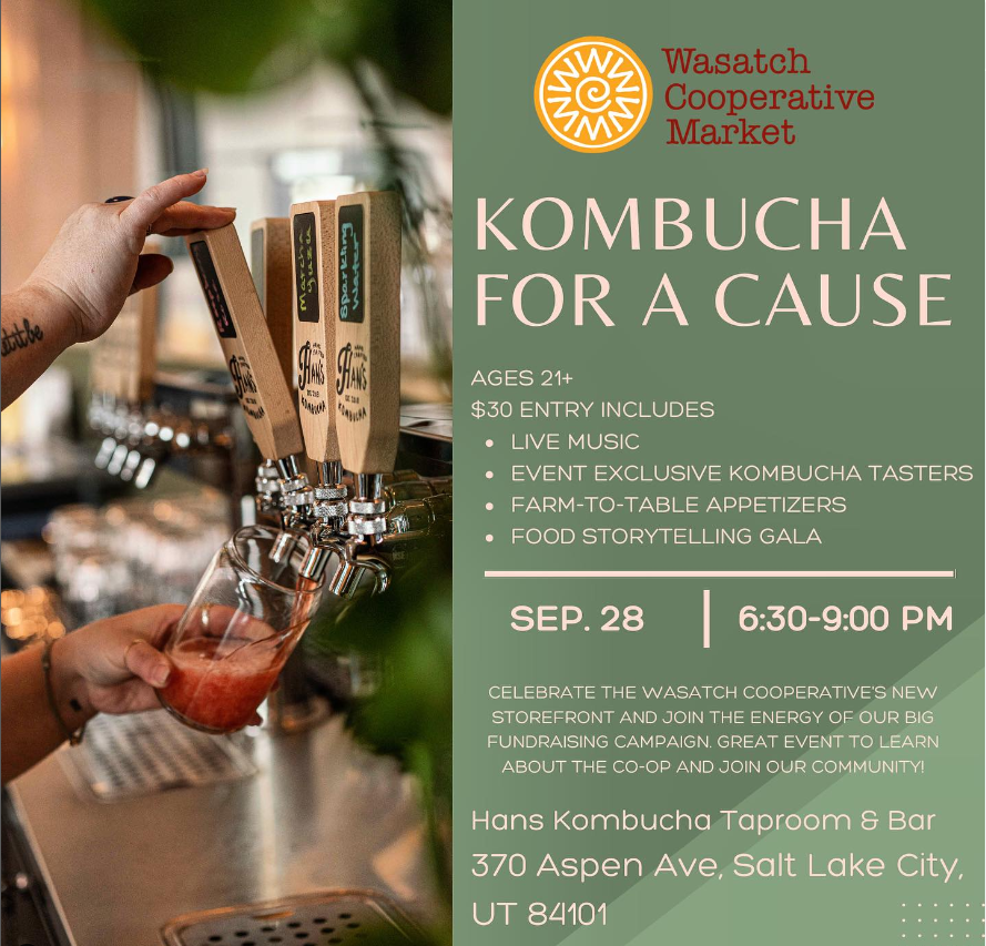 Wasatch Coop Kombucha for a Cause Event