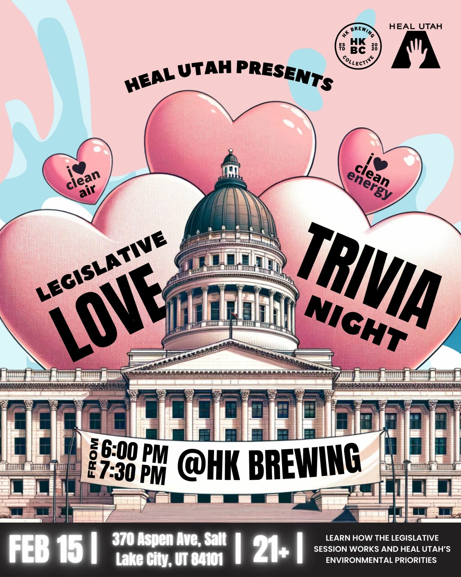 Legislative Love Trivia Night with Heal Utah