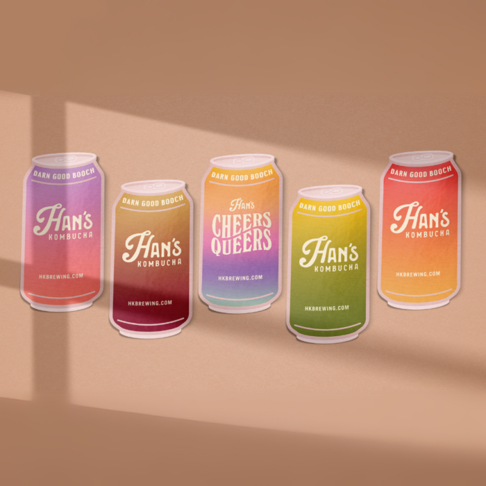 Han's Kombucha Can Sticker Pack