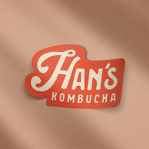 Han's Kombucha Logo Sticker