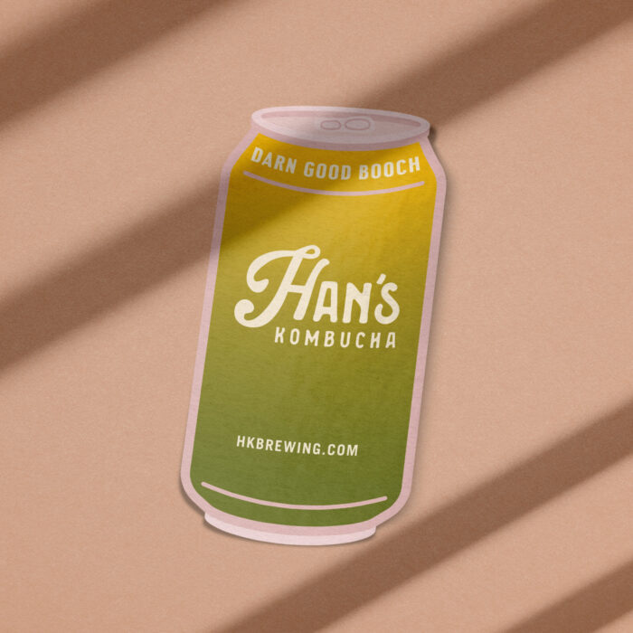 Han's Kombucha Can Sticker - Pineapple Cactus Nectar