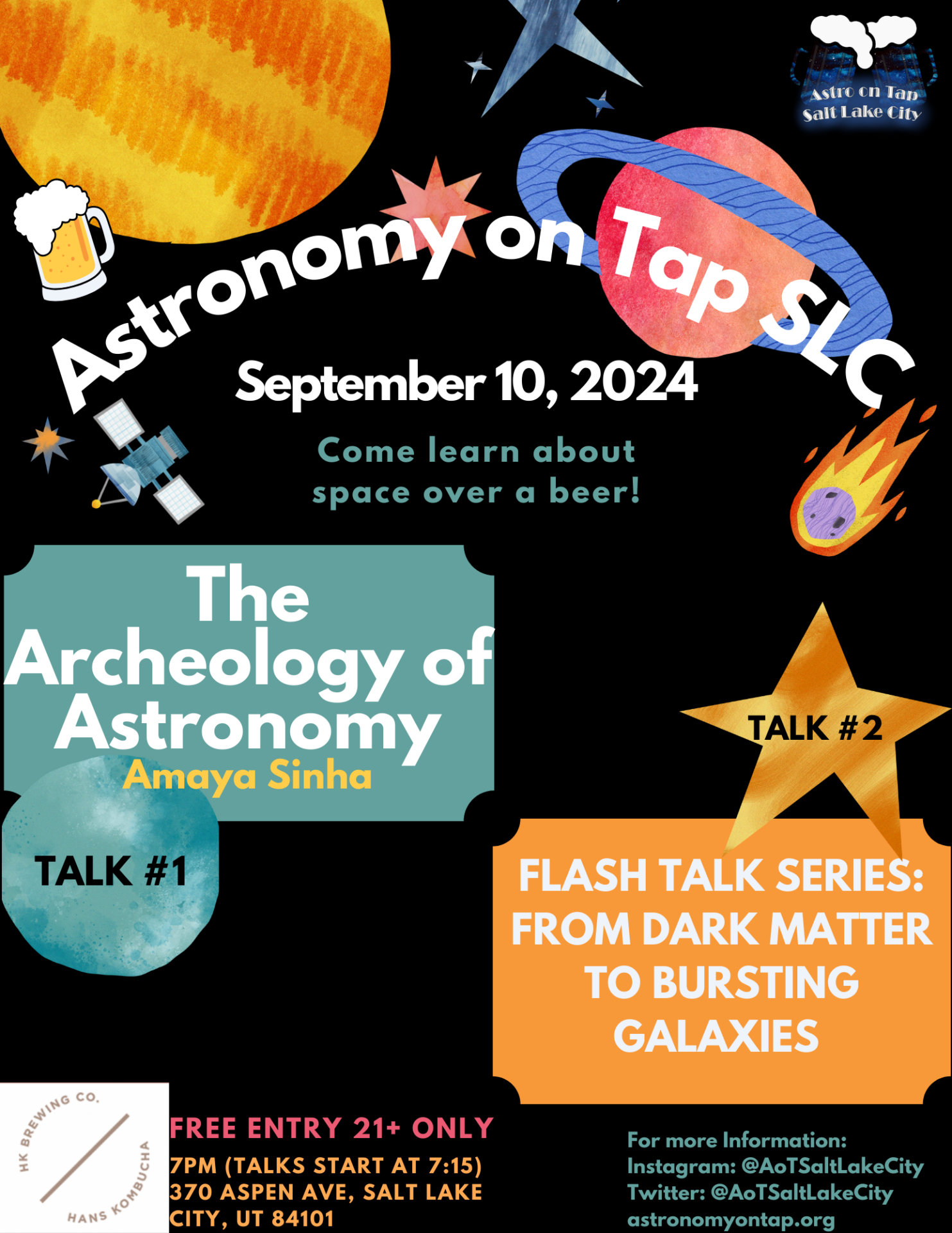 Astronomy on Tap SLC Sept